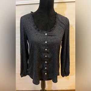 Anthropologie Dolan Marilyn leopard print blouse.